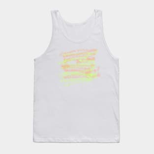 Red orange green glitter abstract art Tank Top